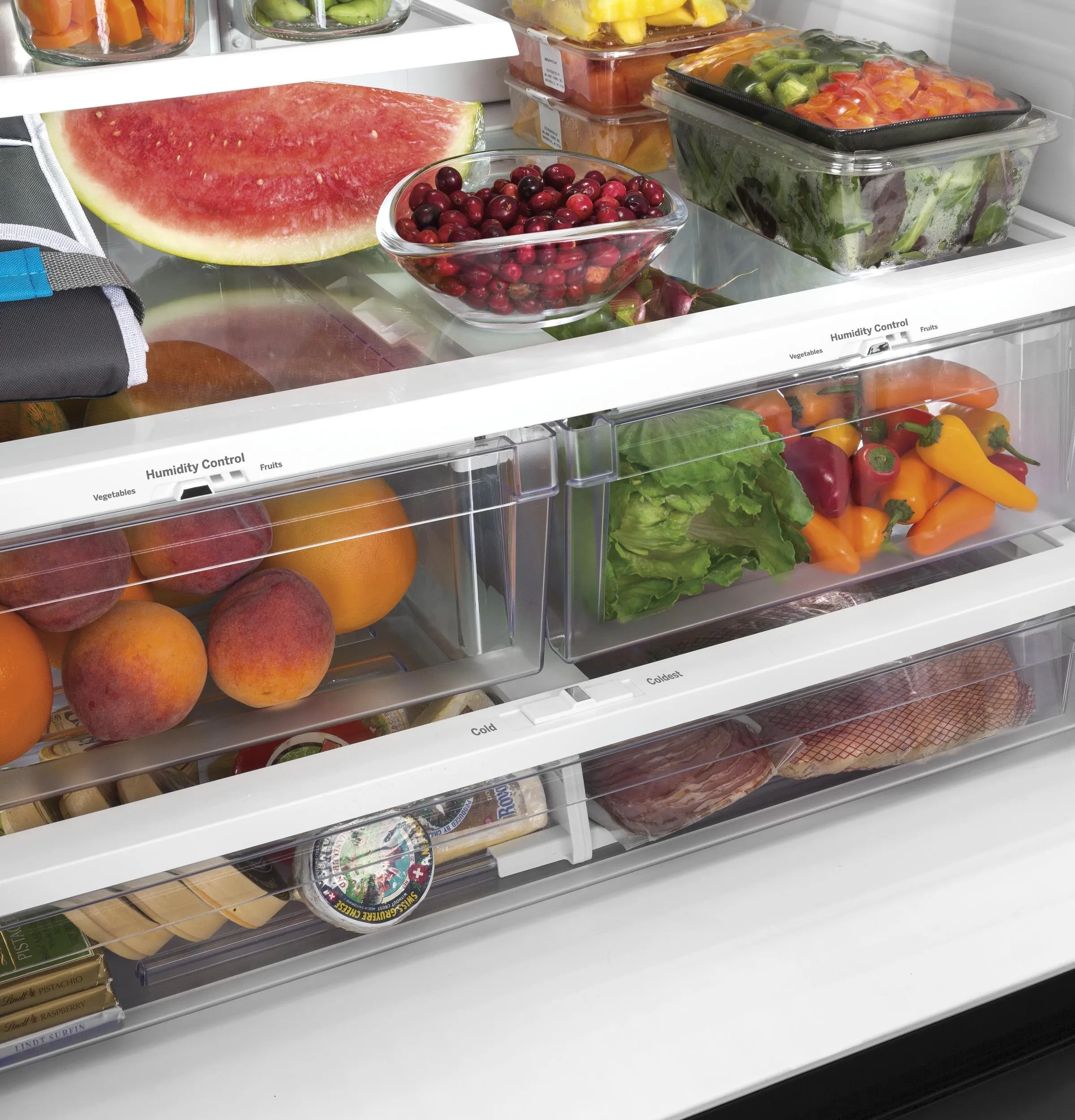 Ge Appliances GWE22JYMFS Ge Energy Star 21.9 Cu. Ft. Fingerprint Resistant Counter-Depth French-Door Refrigerator