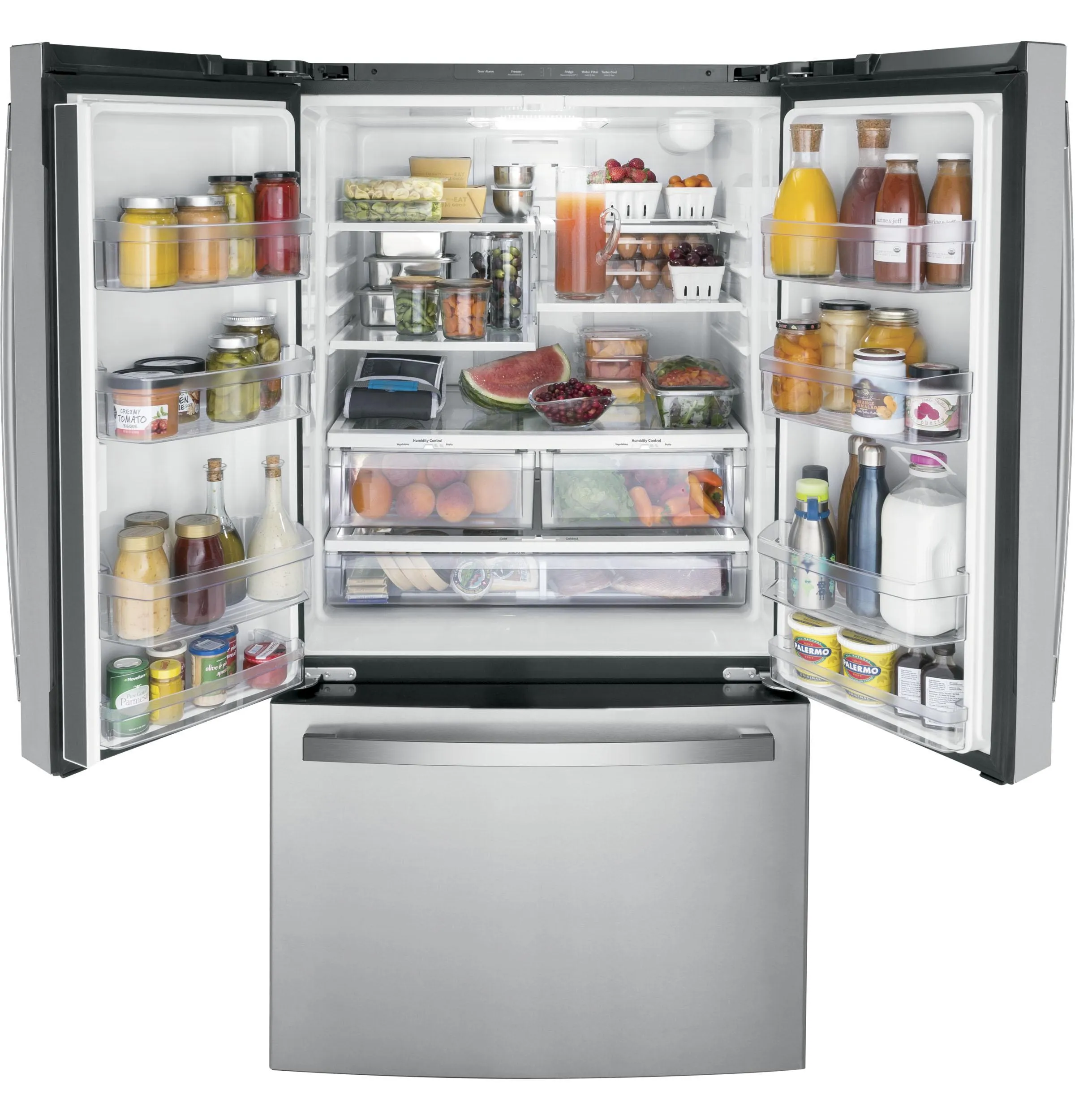 Ge Appliances GWE22JYMFS Ge Energy Star 21.9 Cu. Ft. Fingerprint Resistant Counter-Depth French-Door Refrigerator