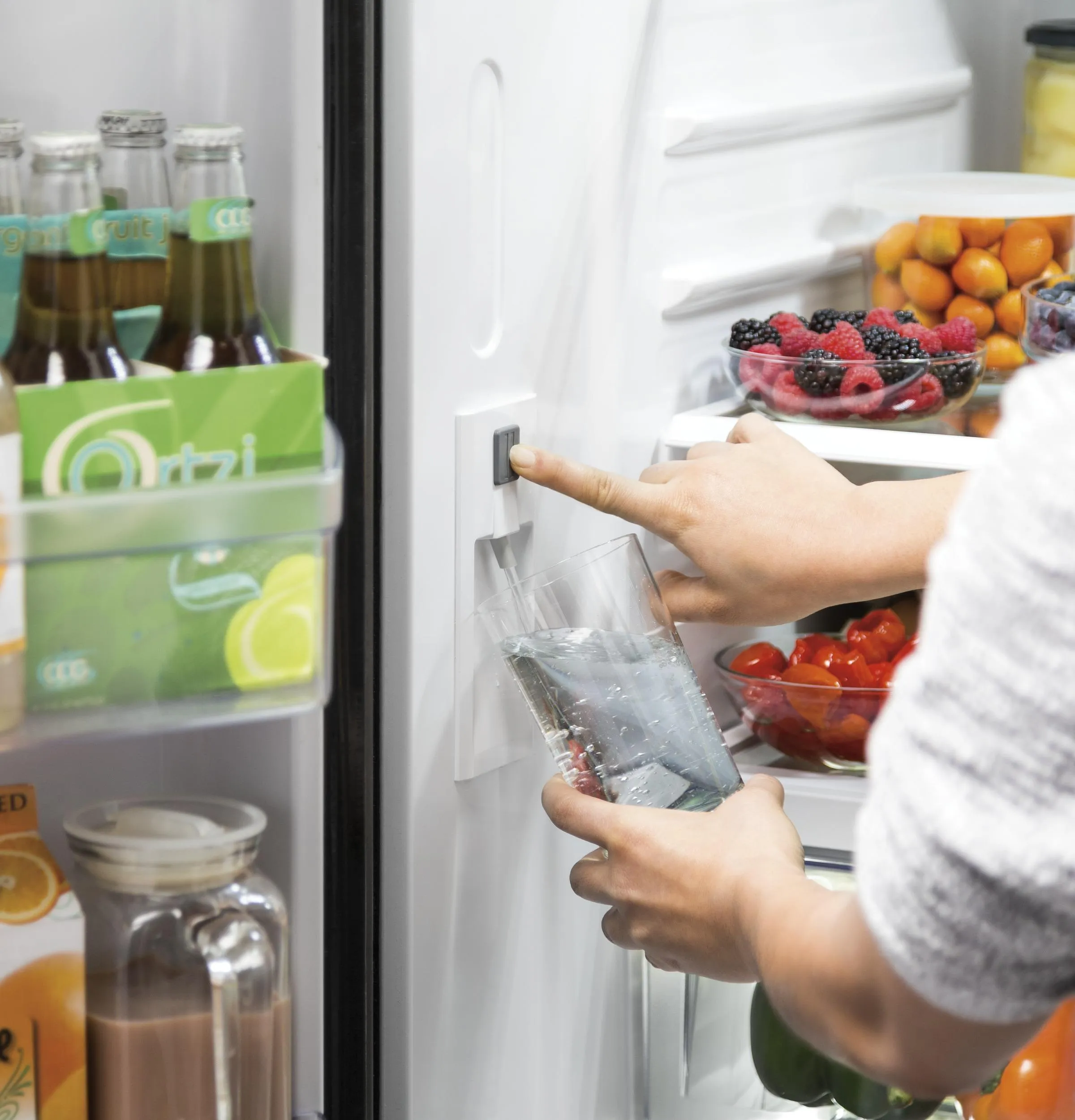 Ge Appliances GWE22JYMFS Ge Energy Star 21.9 Cu. Ft. Fingerprint Resistant Counter-Depth French-Door Refrigerator