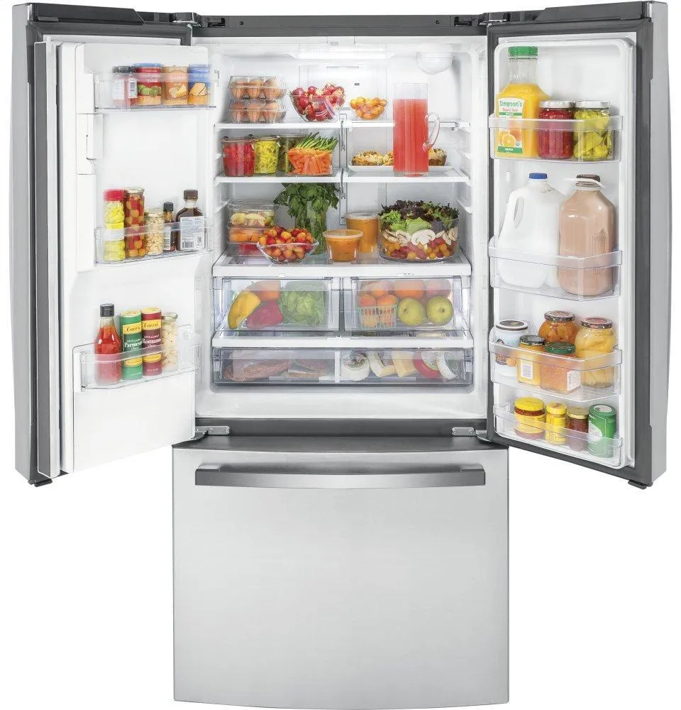 Ge Appliances GYE18JYLFS Ge Energy Star 17.5 Cu. Ft. Counter-Depth French-Door Refrigerator