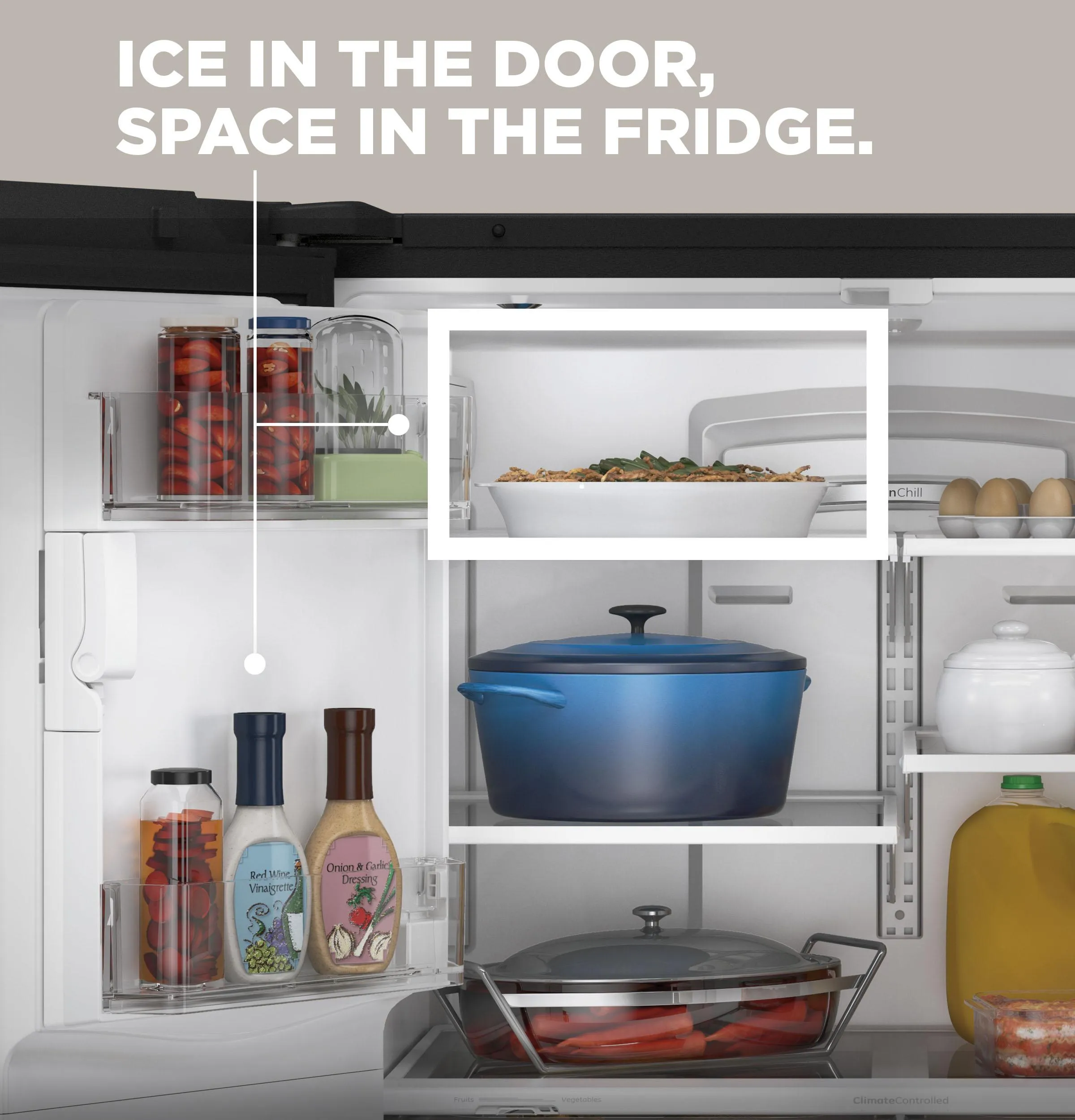 Ge Appliances GYE21JYMFS Ge Energy Star 20.6 Cu. Ft. Fingerprint Resistant Counter-Depth French-Door Refrigerator