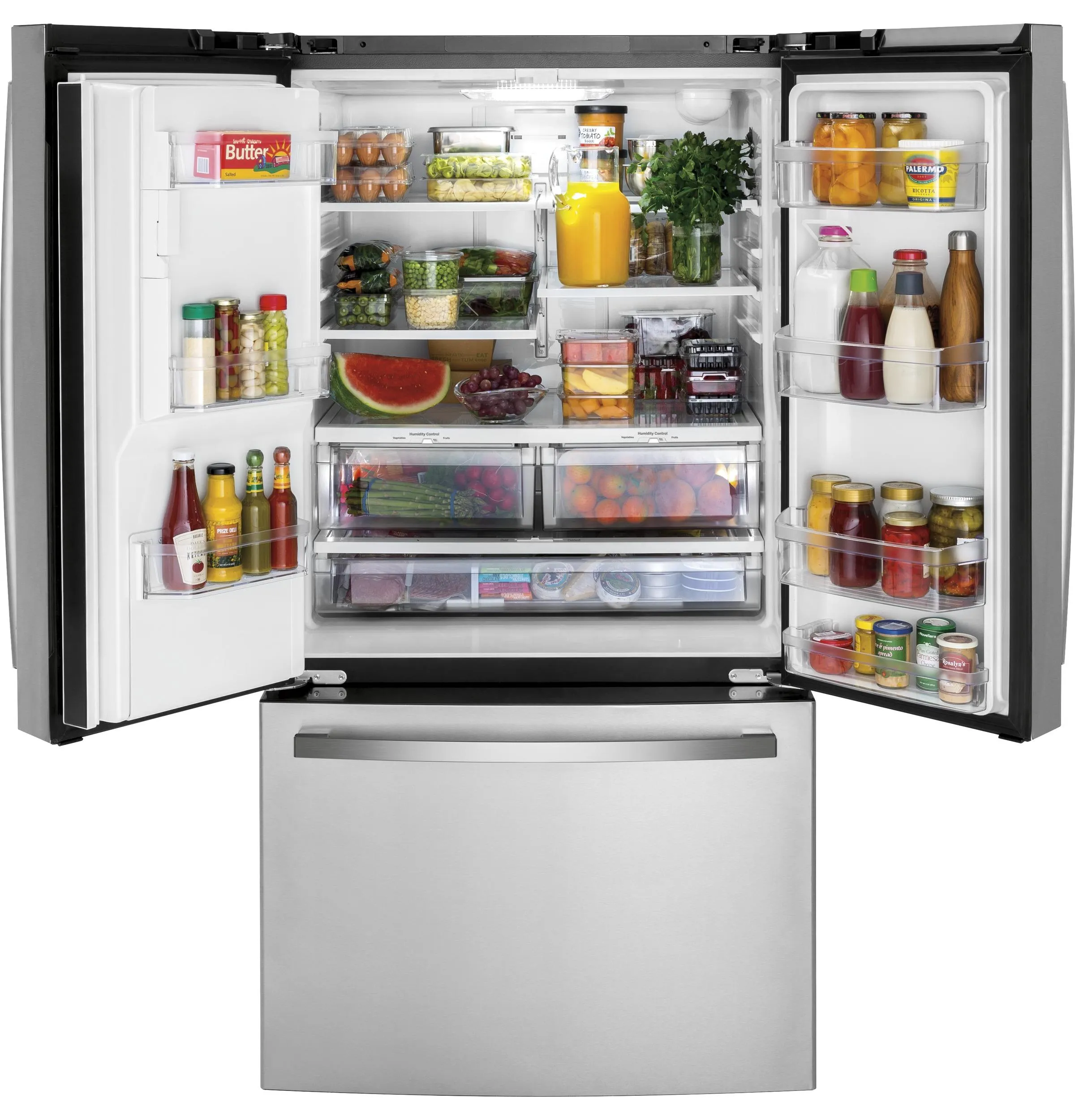 Ge Appliances GYE21JYMFS Ge Energy Star 20.6 Cu. Ft. Fingerprint Resistant Counter-Depth French-Door Refrigerator