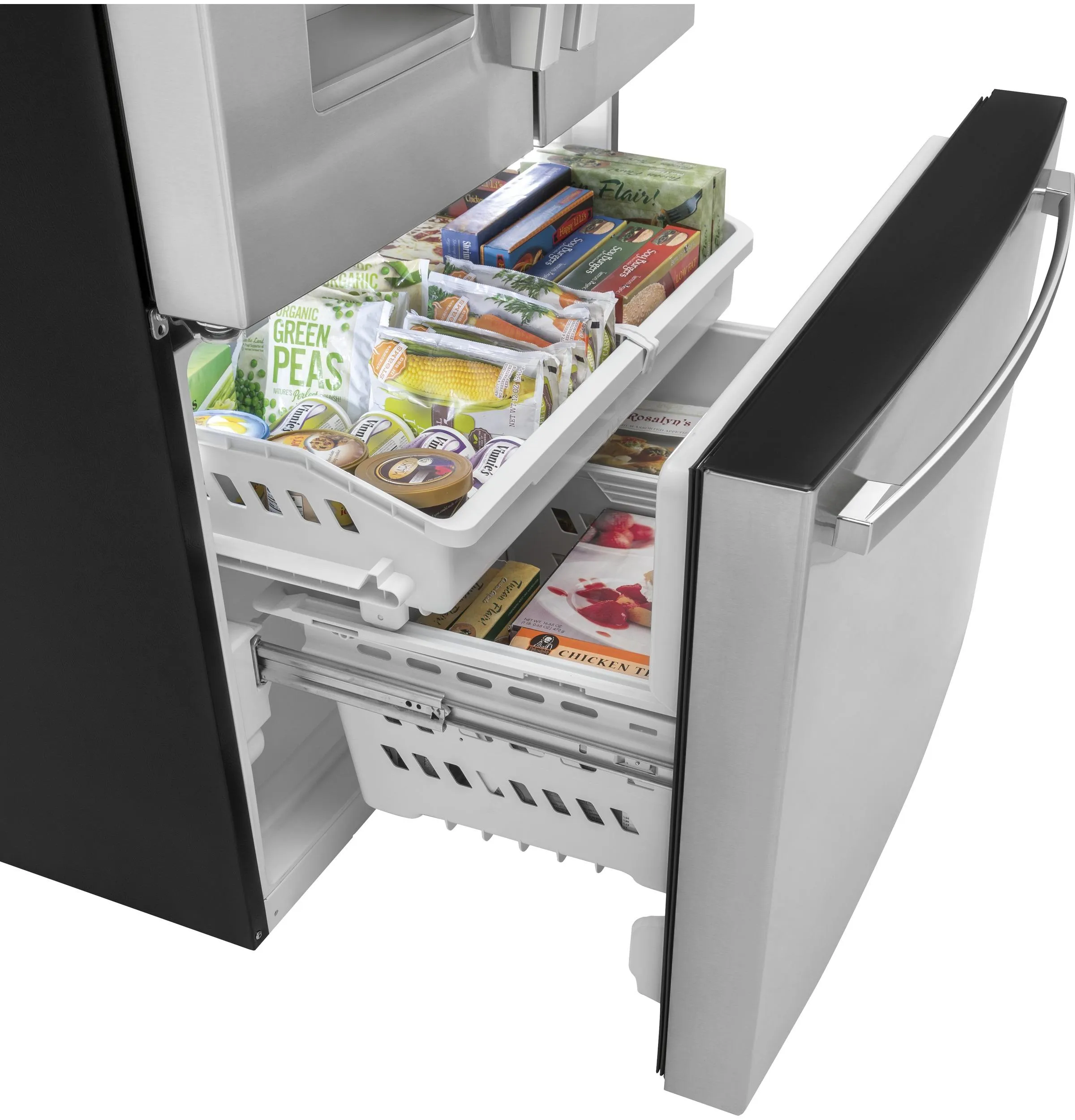 Ge Appliances GYE21JYMFS Ge Energy Star 20.6 Cu. Ft. Fingerprint Resistant Counter-Depth French-Door Refrigerator