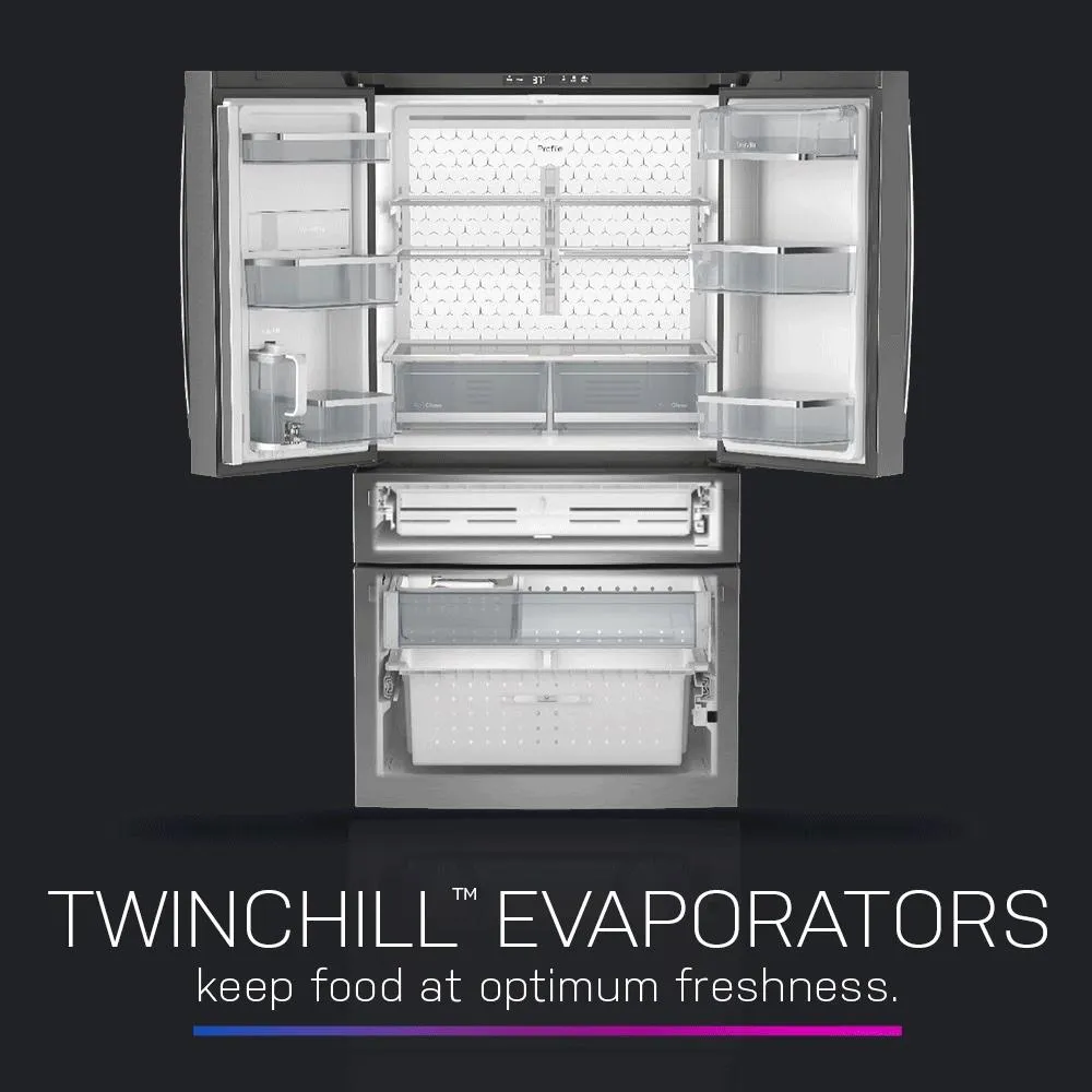 Ge Appliances PGE29BYTFS Ge Profile&#8482; Series Energy Star 28.7 Cu. Ft. Smart Fingerprint Resistant 4-Door French-Door Refrigerator With Dual-Dispense Autofill Pitcher