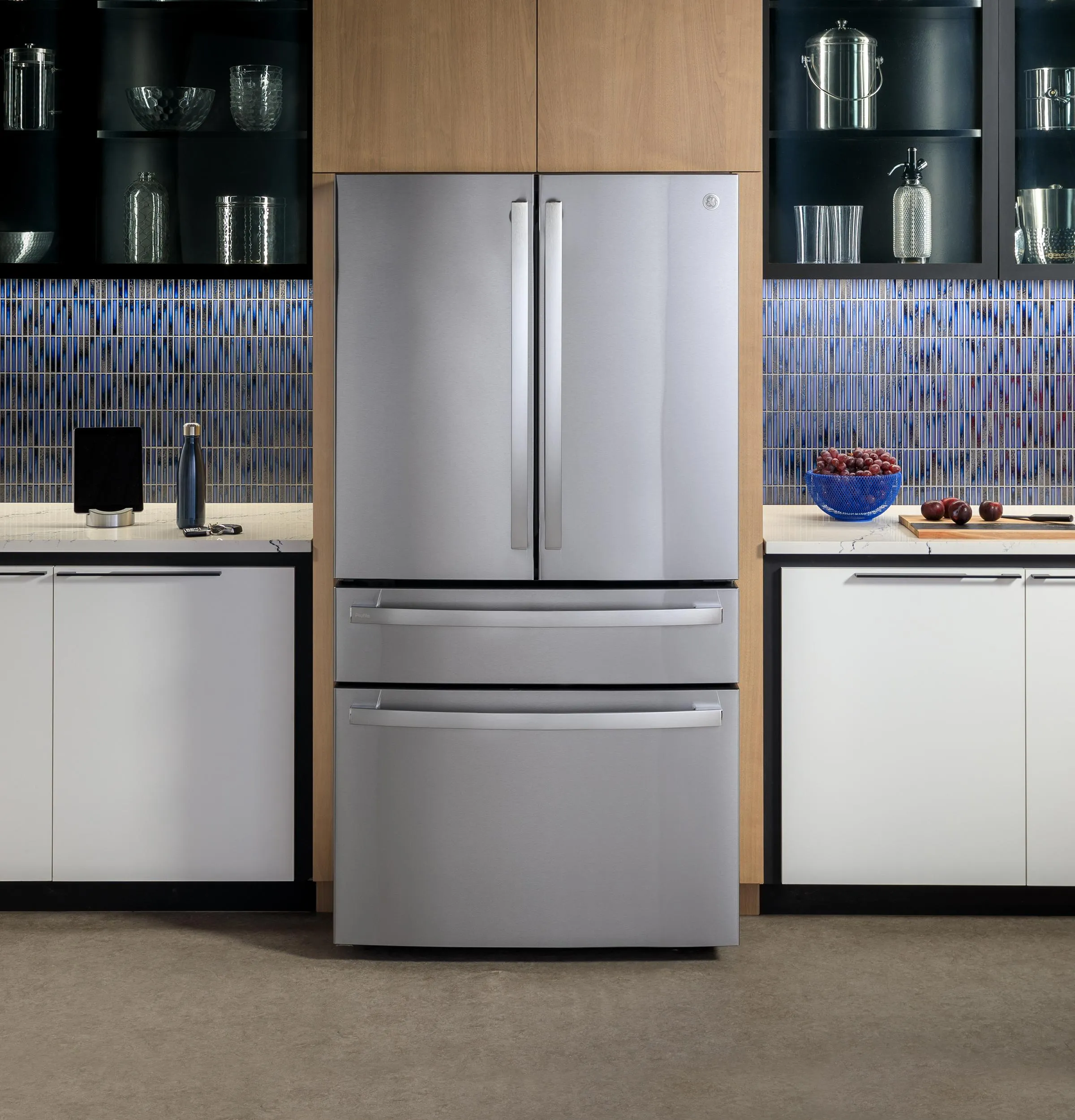 Ge Appliances PGE29BYTFS Ge Profile&#8482; Series Energy Star 28.7 Cu. Ft. Smart Fingerprint Resistant 4-Door French-Door Refrigerator With Dual-Dispense Autofill Pitcher