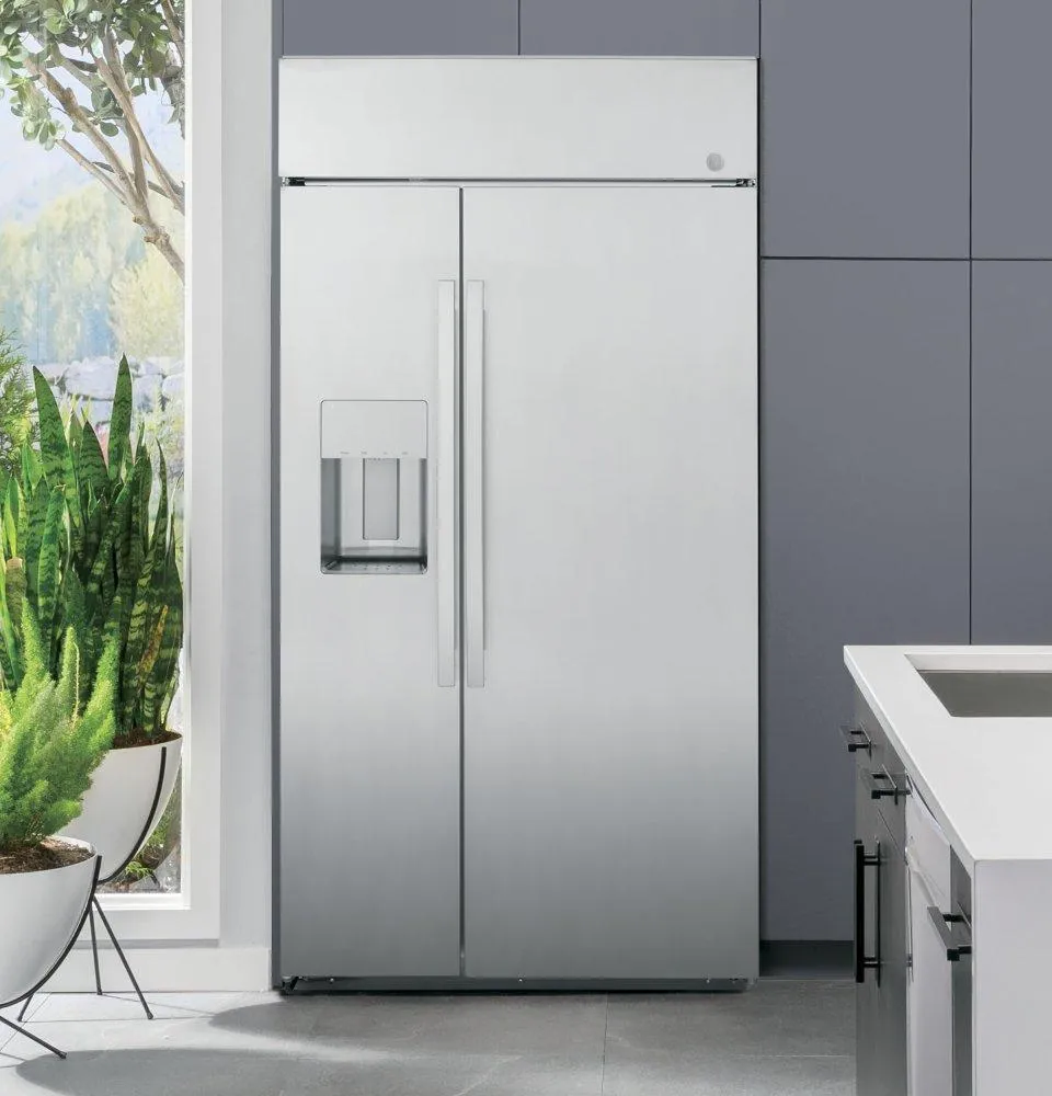 Ge Appliances PSB48YSRSS Ge Profile&#8482; Series 48 Smart Built-In Side-By-Side Refrigerator With Dispenser