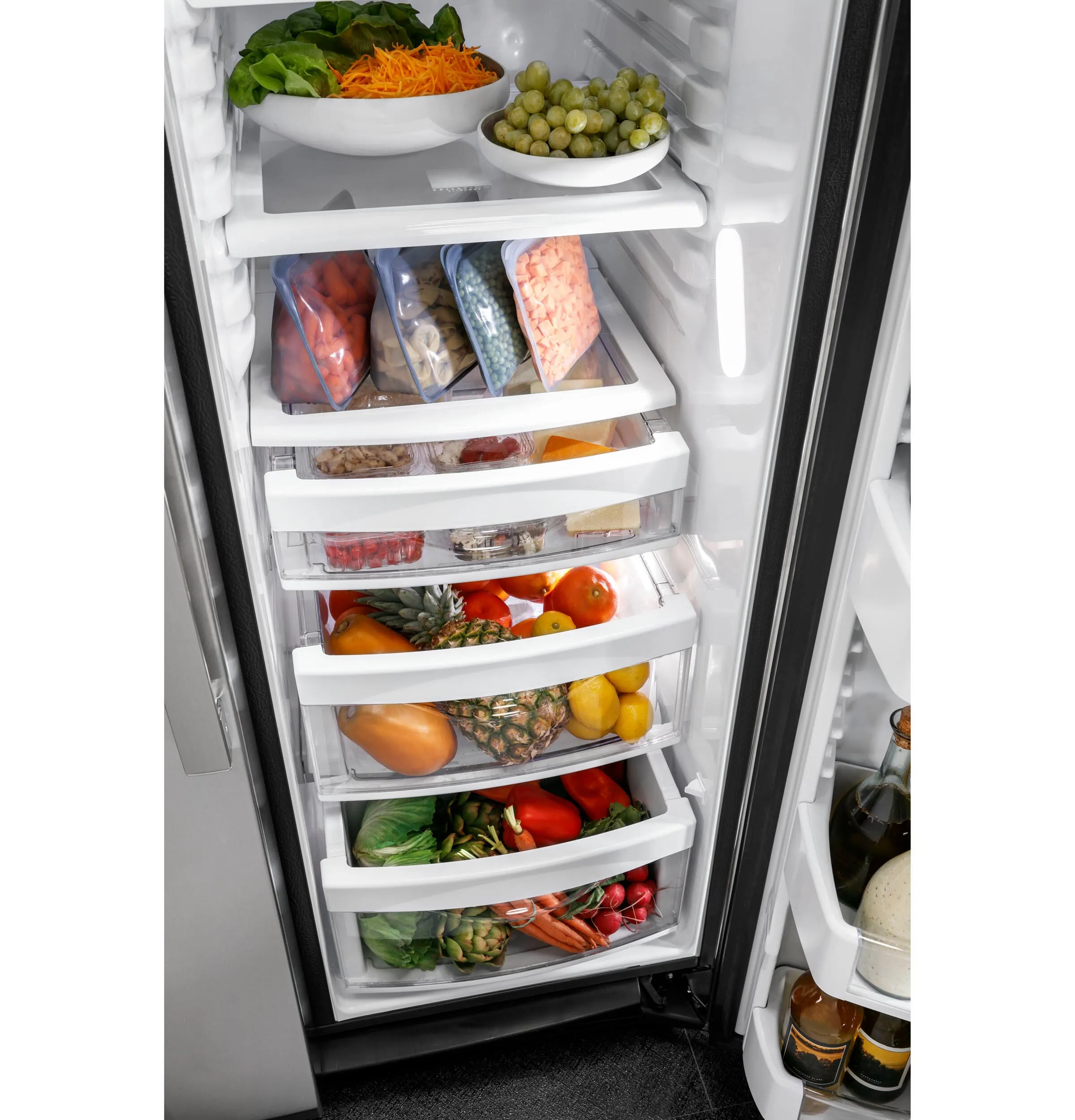Ge Appliances PSE25KYHFS Ge Profile&#8482; Series Energy Star 25.3 Cu. Ft. Side-By-Side Refrigerator