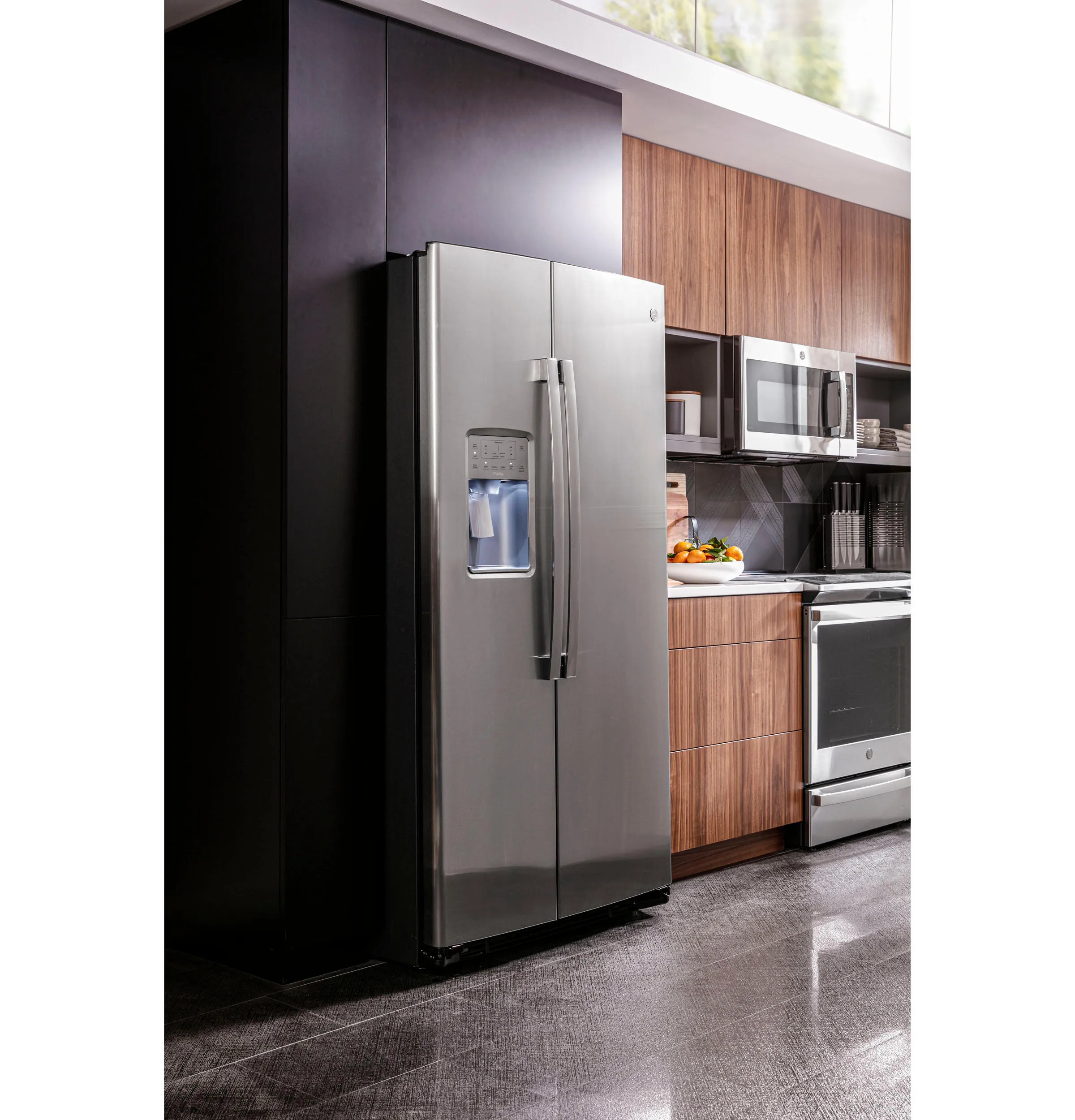 Ge Appliances PSE25KYHFS Ge Profile&#8482; Series Energy Star 25.3 Cu. Ft. Side-By-Side Refrigerator