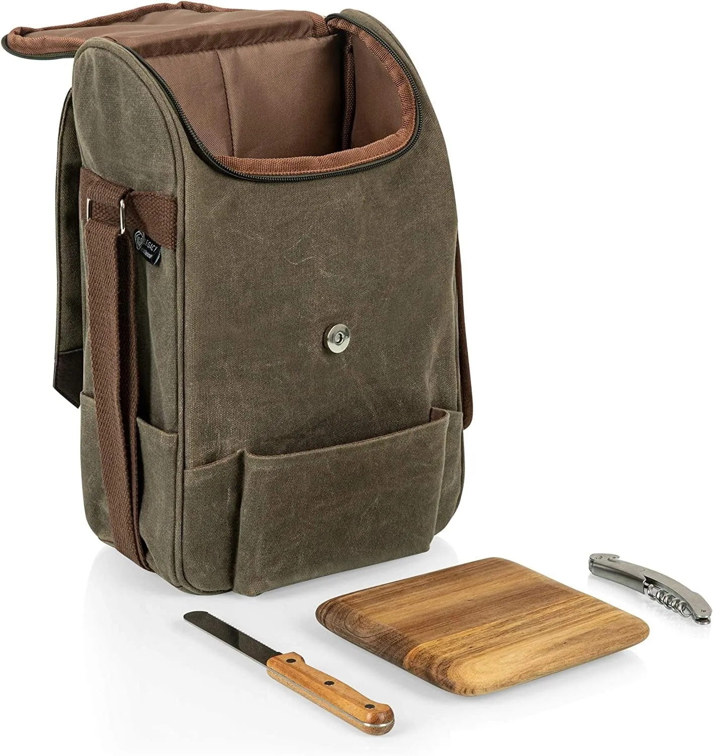 Insulated Wine & Cheese Cooler Bag 2 Bottle
