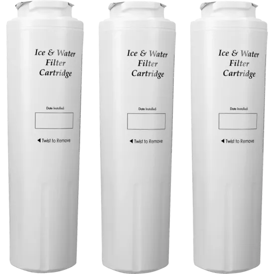 Jennair 4396395T Bottom Mount Refrigerator Water Filter- Interior Turn Cyst (3 Pack)