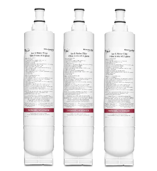 Jennair 4396510T Refrigerator Water Filter In The Grille Turn Cyst (3 Pack)