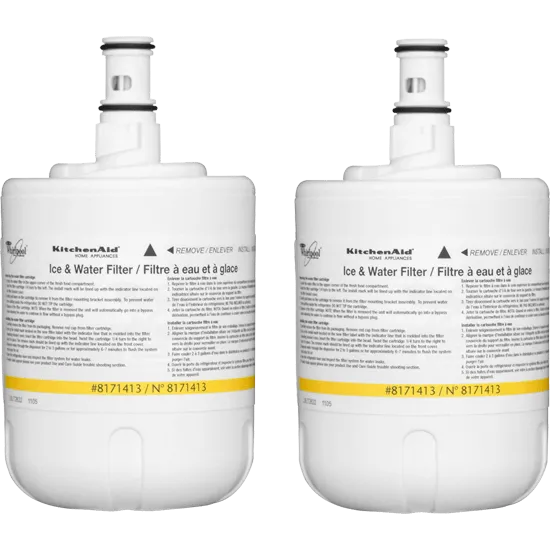 Jennair 8171413P Refrigerator Water Filter- Interior Turn (2 Pack)