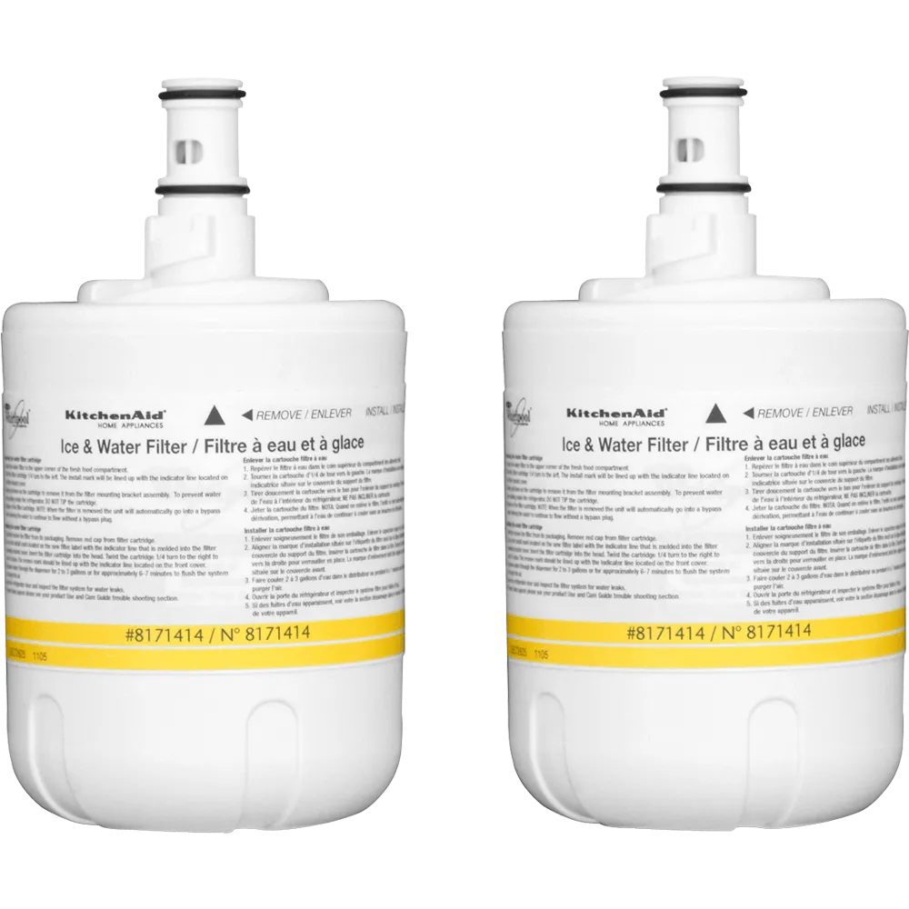 Jennair 8171414P Refrigerator Water Filter- Interior Turn Cyst (2 Pack)