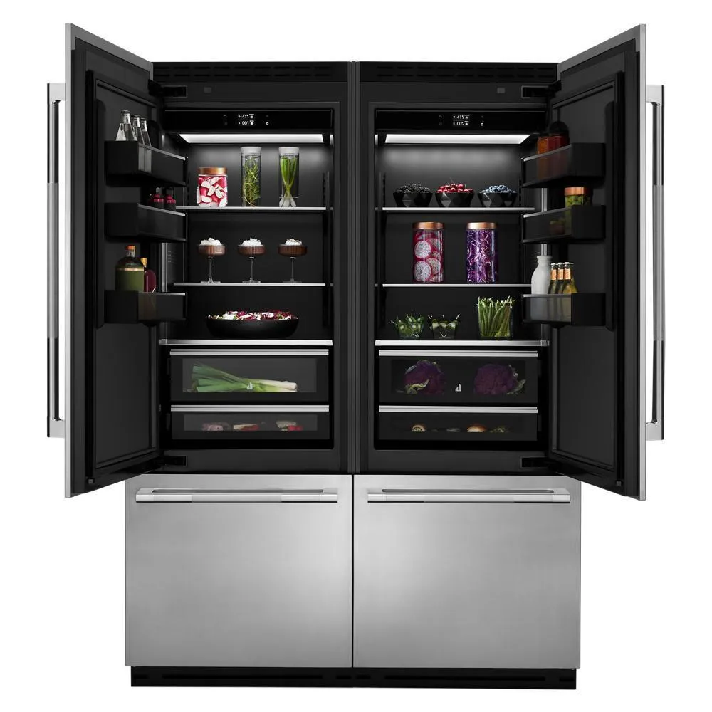 Jennair JBBFR30NMX Panel-Ready 30 Built-In Bottom-Mount Refrigerator. Right Swing