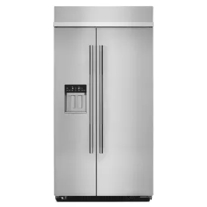 Jennair JBSS42E22L Rise&#8482; 42 Built-In Side-By-Side Refrigerator With External Ice And Water Dispenser