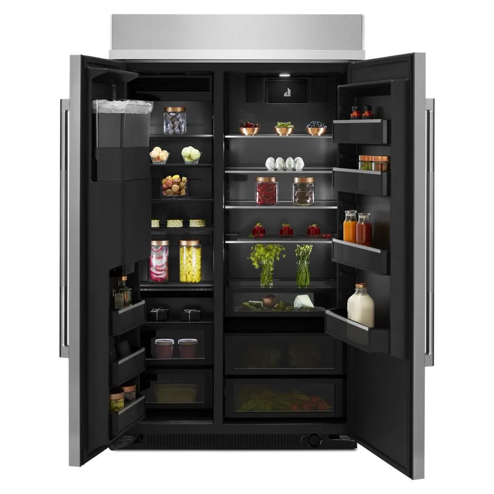 Jennair JBSS48E22L Rise&#8482; 48 Built-In Side-By-Side Refrigerator With External Ice And Water Dispenser
