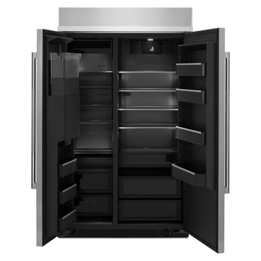 Jennair JBSS48E22L Rise&#8482; 48 Built-In Side-By-Side Refrigerator With External Ice And Water Dispenser