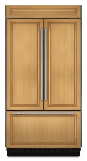 Jennair JF42CXFXDB 42 Overlay Built-In French Door Bottom Mount Refrigerator