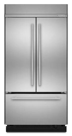 Jennair JF42SEFXDB 42 Euro-Style Built-In French Door Bottom Mount Refrigerator