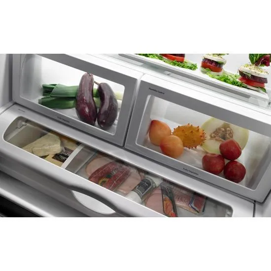 Jennair JFC2290VPY Cabinet Depth French Door Refrigerator With Internal Dispenser. 72(H)