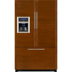 Jennair JFI2089WTS Cabinet Depth French Door Refrigerator With External Dispenser. 69(H)