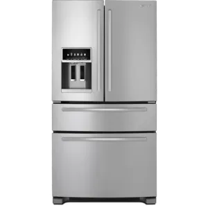 Jennair JFX2597AEM Standard-Depth French Door Refrigerator With External Dispenser. 69(H)