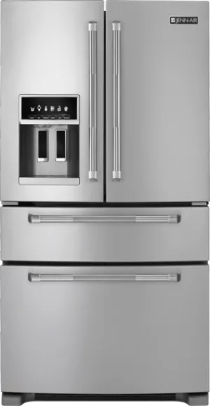 Jennair JFX2597AEP Standard-Depth French Door Refrigerator With External Dispenser. 69(H)
