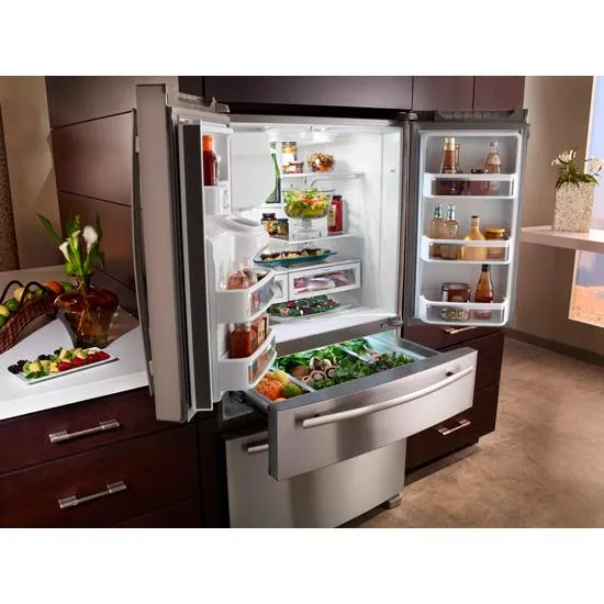 Jennair JFX2597AEP Standard-Depth French Door Refrigerator With External Dispenser. 69(H)