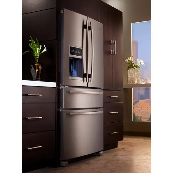 Jennair JFX2597AEP Standard-Depth French Door Refrigerator With External Dispenser. 69(H)