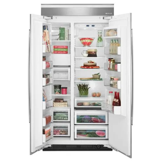 Jennair JS42NXFXDW Integrated Built-In Side-By-Side Refrigerator. 42