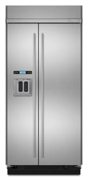 Jennair JS42SEDUDB 42 Euro-Style Built-In Side-By-Side Refrigerator With Dispenser