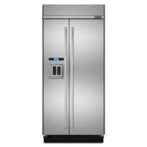 Jennair JS48PPDUDB Jenn-Air Built-In Side-By-Side Refrigerator With Water Dispenser. 48 - Stainless Steel