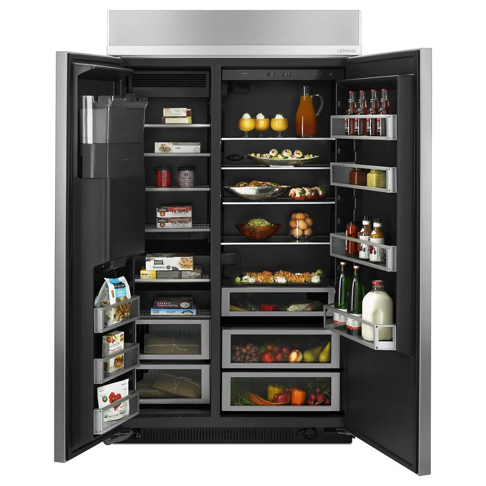 Jennair JS48SSDUDE 48 Built-In Side-By-Side Refrigerator With Water Dispenser