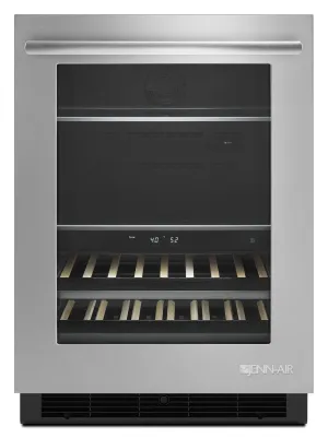 Jennair JUB24FRERS Euro-Style 24 Under Counter Beverage Center Stainless Steel
