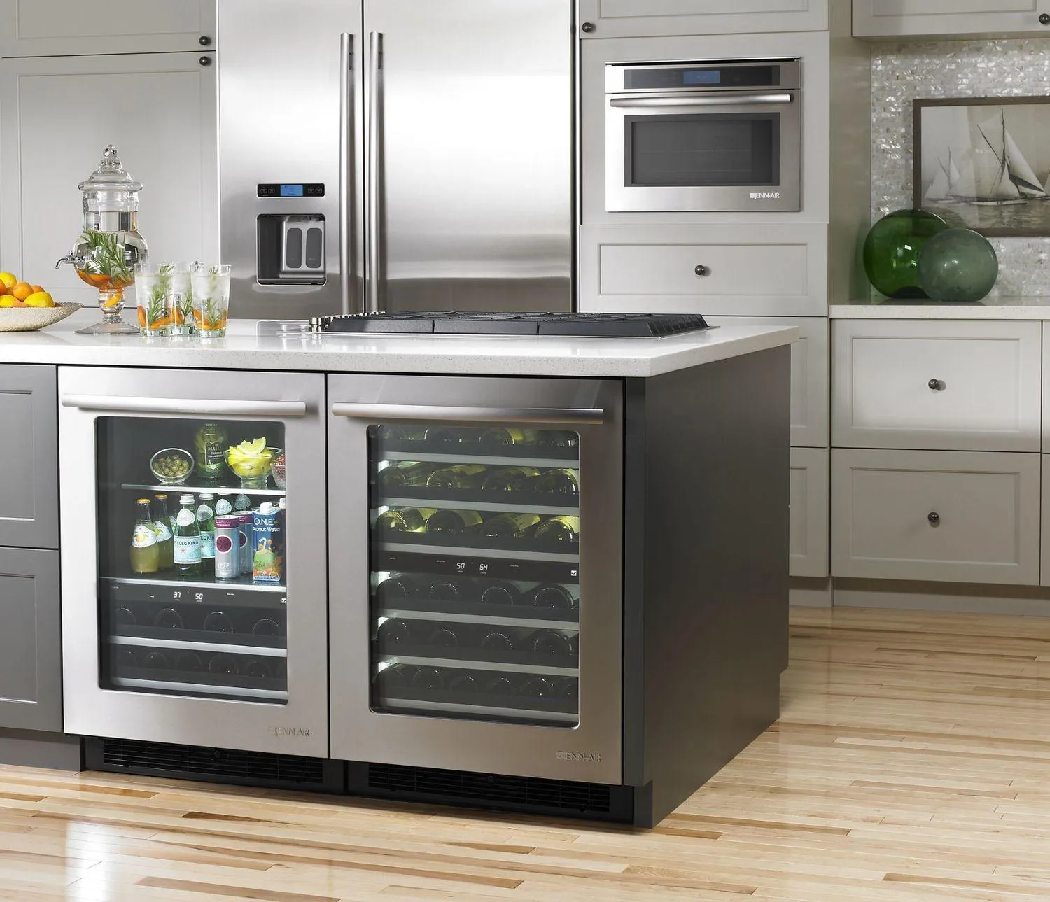 Jennair JUB24FRERS Euro-Style 24 Under Counter Beverage Center Stainless Steel