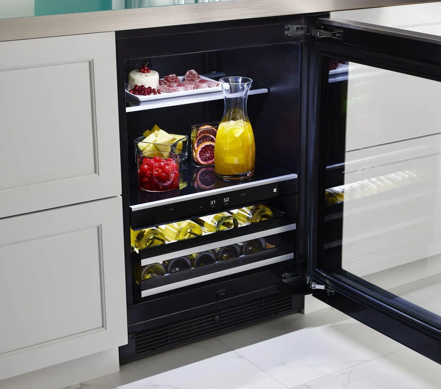 Jennair JUB24FRERS Euro-Style 24 Under Counter Beverage Center Stainless Steel