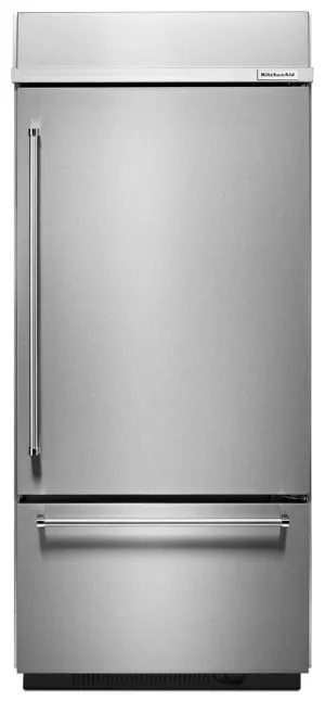Kitchenaid KBBL206ESS Built-In Stainless Bottom Mount Refrigerator 20.9 Cu. Ft. 36 Width - Stainless Steel