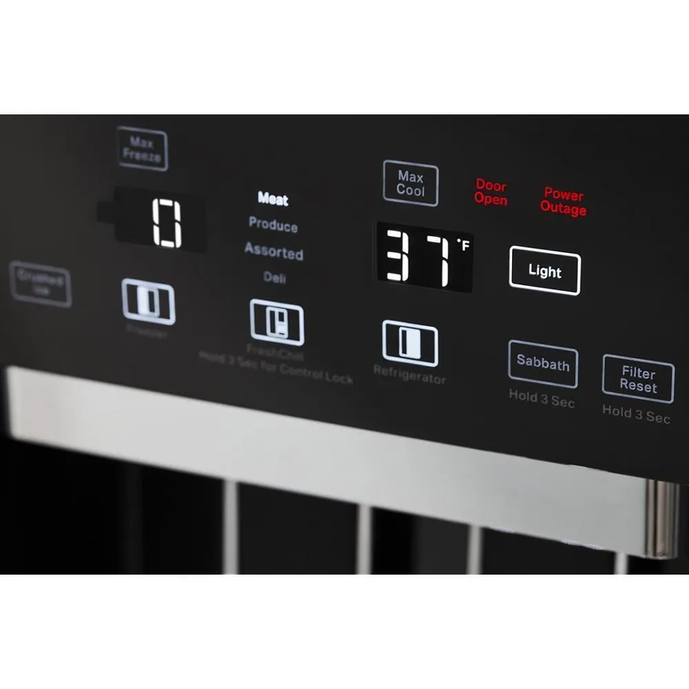 Kitchenaid KBSD702MSS 25.1 Cu. Ft. 42 Built-In Side-By-Side Refrigerator With Ice And Water Dispenser