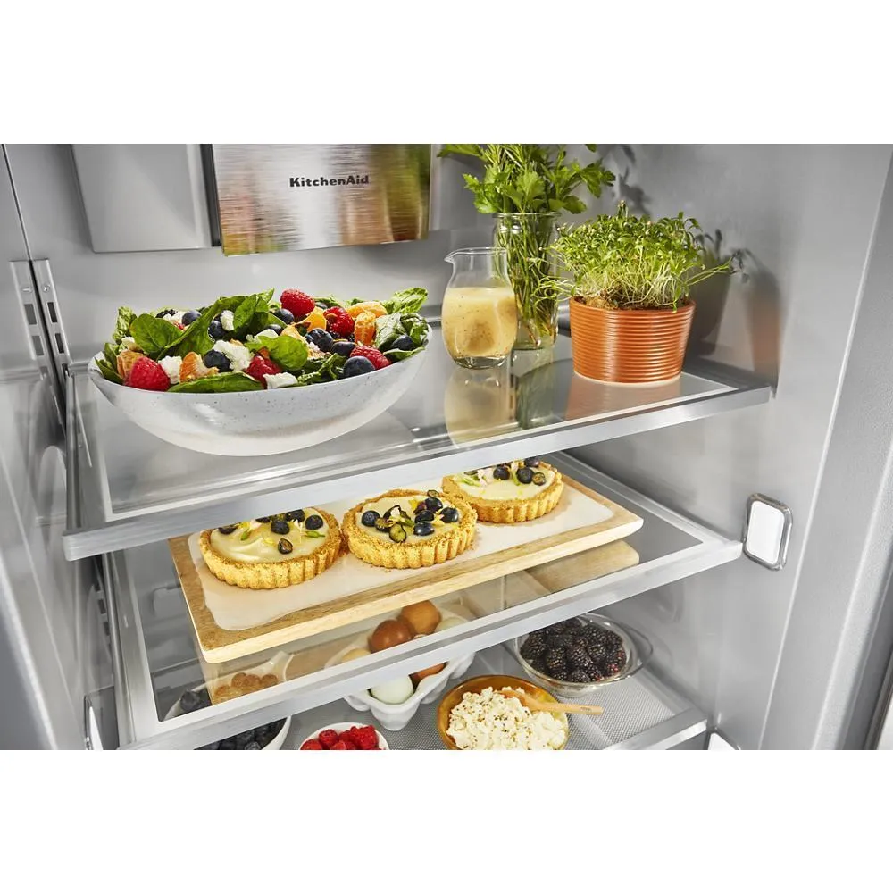 Kitchenaid KBSD702MSS 25.1 Cu. Ft. 42 Built-In Side-By-Side Refrigerator With Ice And Water Dispenser
