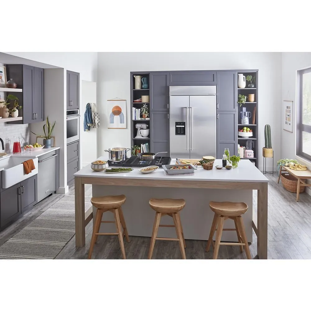 Kitchenaid KBSD702MSS 25.1 Cu. Ft. 42 Built-In Side-By-Side Refrigerator With Ice And Water Dispenser
