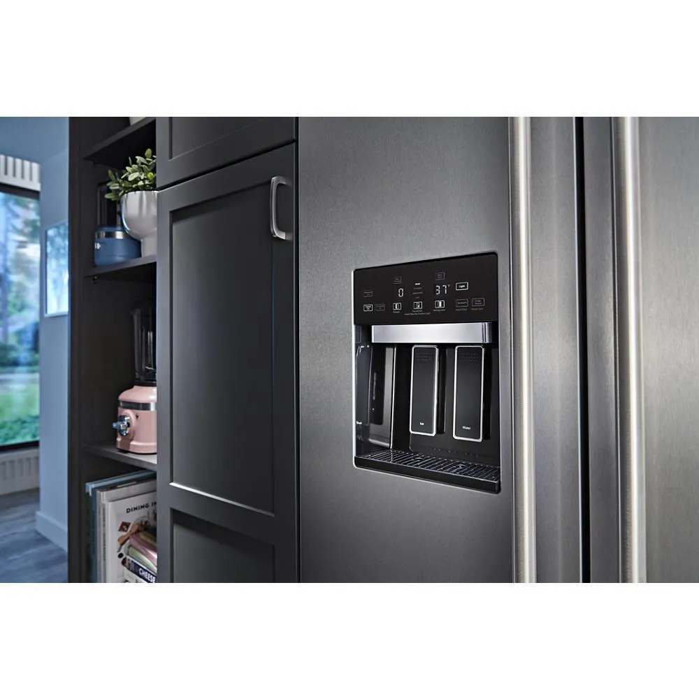 Kitchenaid KBSD702MSS 25.1 Cu. Ft. 42 Built-In Side-By-Side Refrigerator With Ice And Water Dispenser