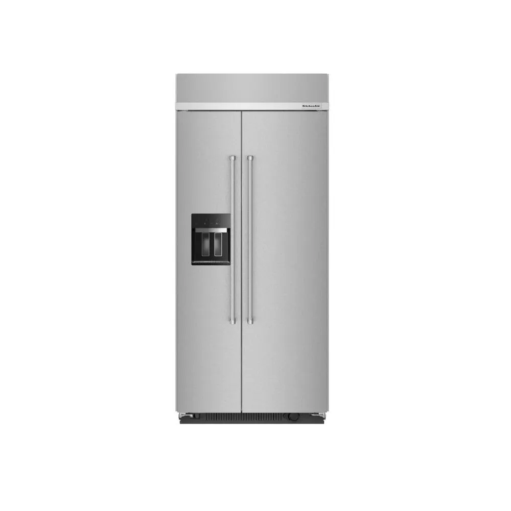 Kitchenaid KBSD708MPS 29.4 Cu. Ft. 48 Built-In Side-By-Side Refrigerator With Ice And Water Dispenser