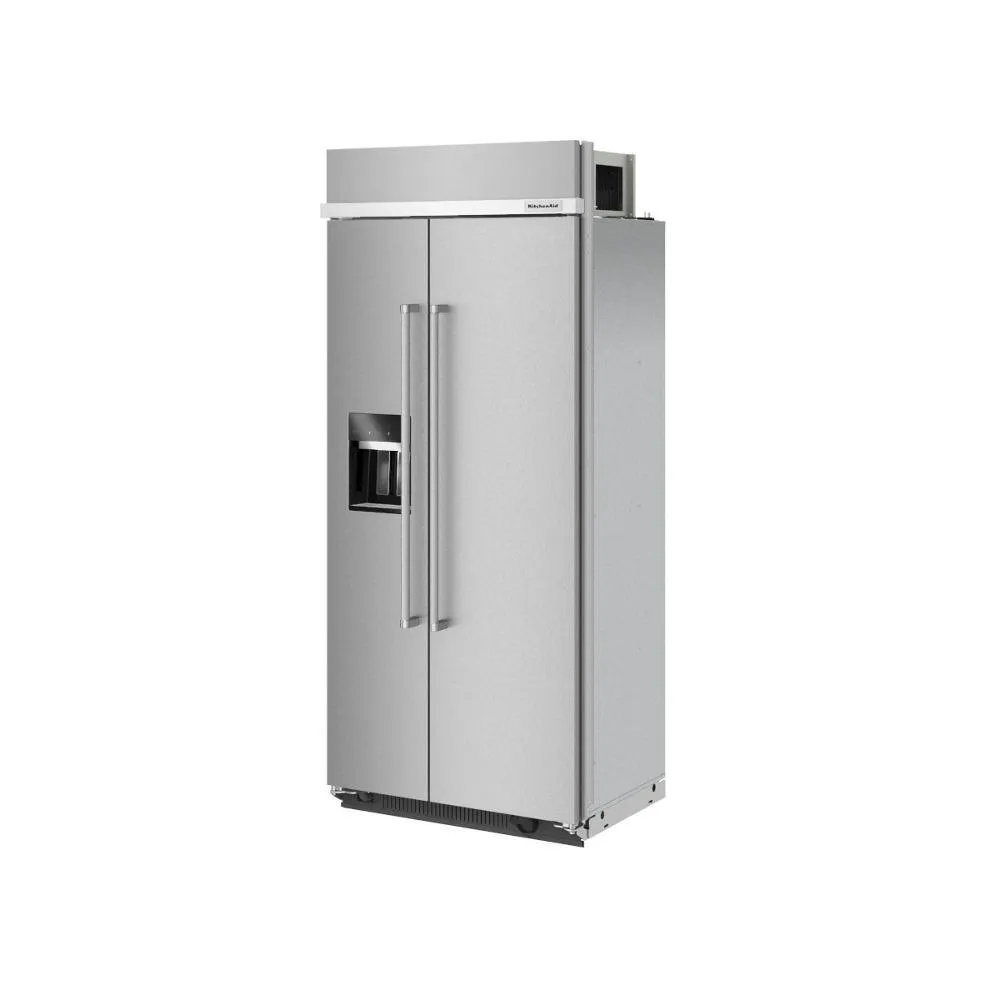 Kitchenaid KBSD708MPS 29.4 Cu. Ft. 48 Built-In Side-By-Side Refrigerator With Ice And Water Dispenser