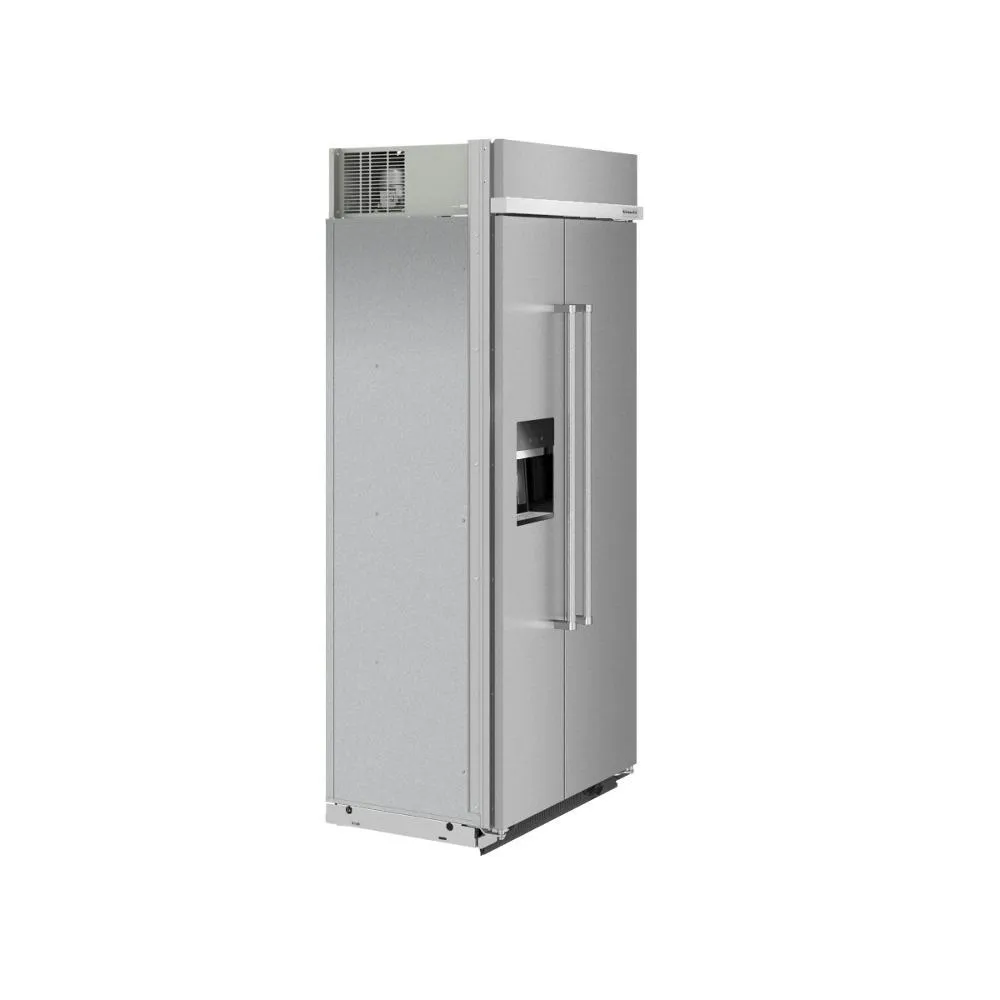 Kitchenaid KBSD708MPS 29.4 Cu. Ft. 48 Built-In Side-By-Side Refrigerator With Ice And Water Dispenser
