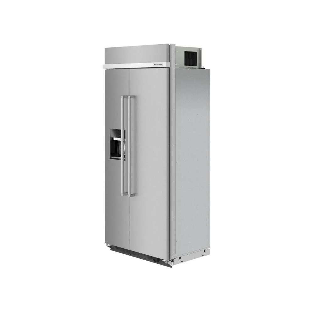 Kitchenaid KBSD708MPS 29.4 Cu. Ft. 48 Built-In Side-By-Side Refrigerator With Ice And Water Dispenser