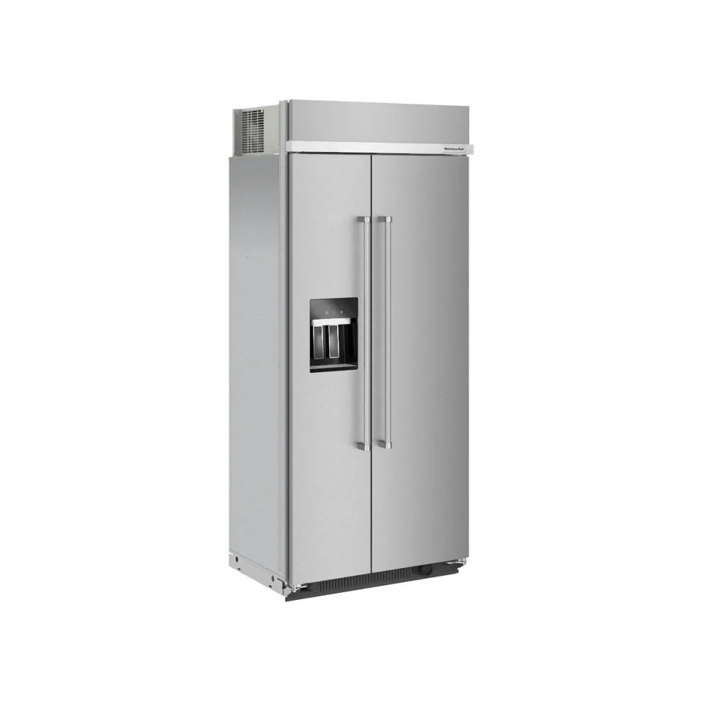 Kitchenaid KBSD708MPS 29.4 Cu. Ft. 48 Built-In Side-By-Side Refrigerator With Ice And Water Dispenser