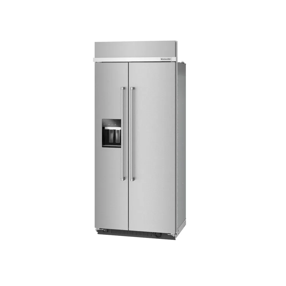Kitchenaid KBSD708MPS 29.4 Cu. Ft. 48 Built-In Side-By-Side Refrigerator With Ice And Water Dispenser