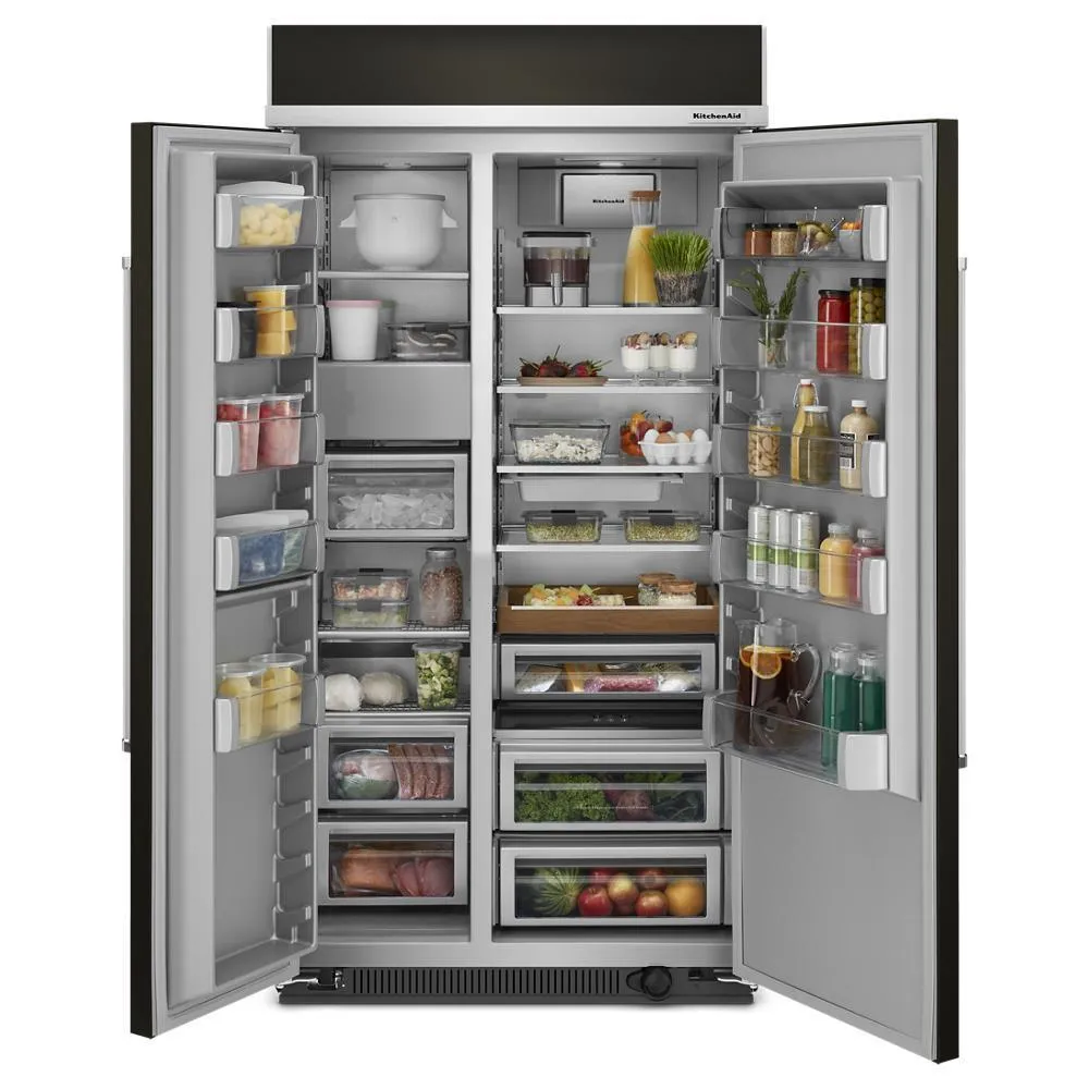 Kitchenaid KBSN702MBS 25.5 Cu Ft. 42 Built-In Side-By-Side Refrigerator With Printshield&#8482; Finish