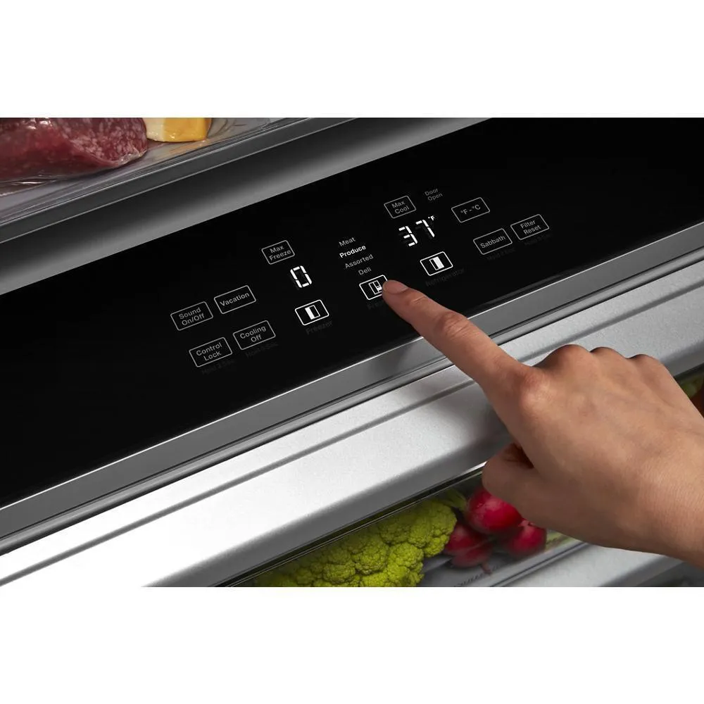 Kitchenaid KBSN702MBS 25.5 Cu Ft. 42 Built-In Side-By-Side Refrigerator With Printshield&#8482; Finish