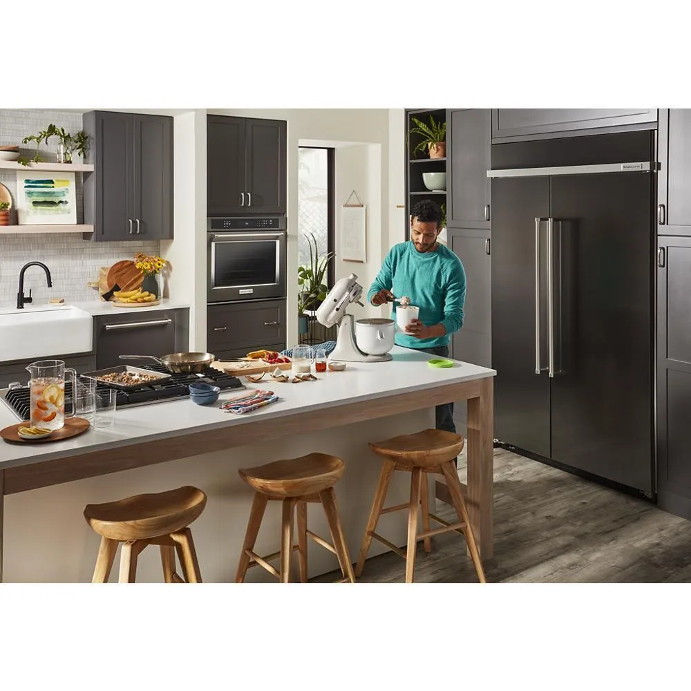Kitchenaid KBSN702MBS 25.5 Cu Ft. 42 Built-In Side-By-Side Refrigerator With Printshield&#8482; Finish